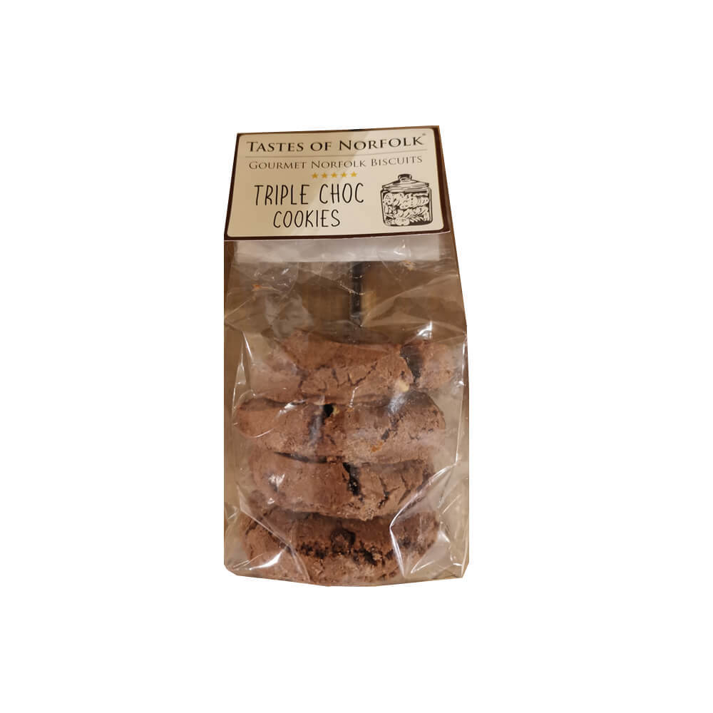 Taste of Norfolk Triple Chocolate Cookies 215g 